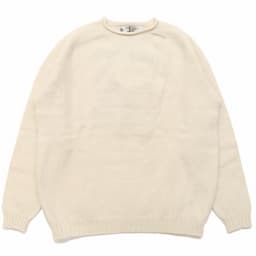 [Nor'easterly TRADITION] ROLL NECK ニット 21-002：CREAMイメージ