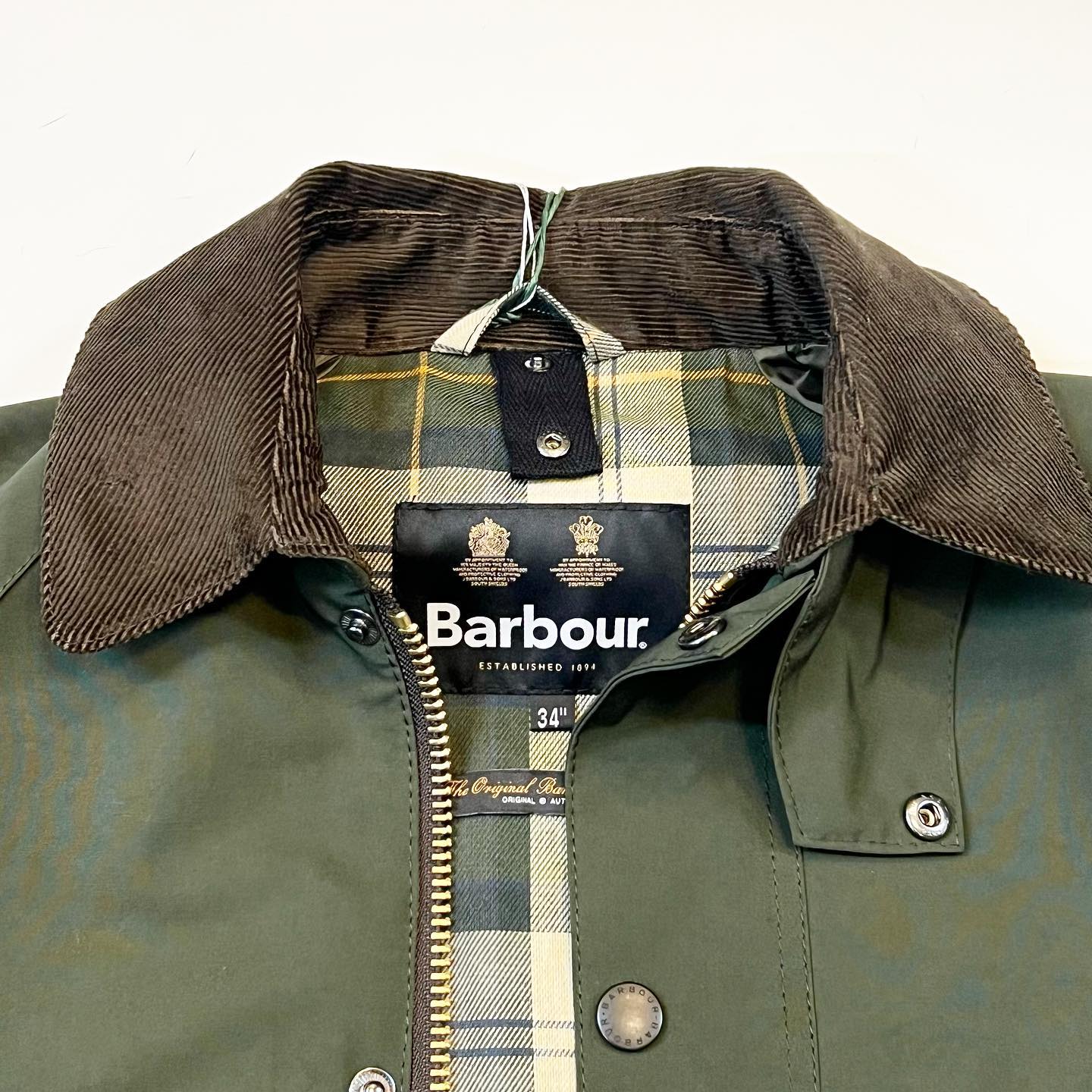 バブアー　ビデイルsl ノンワックス　34 Barbour