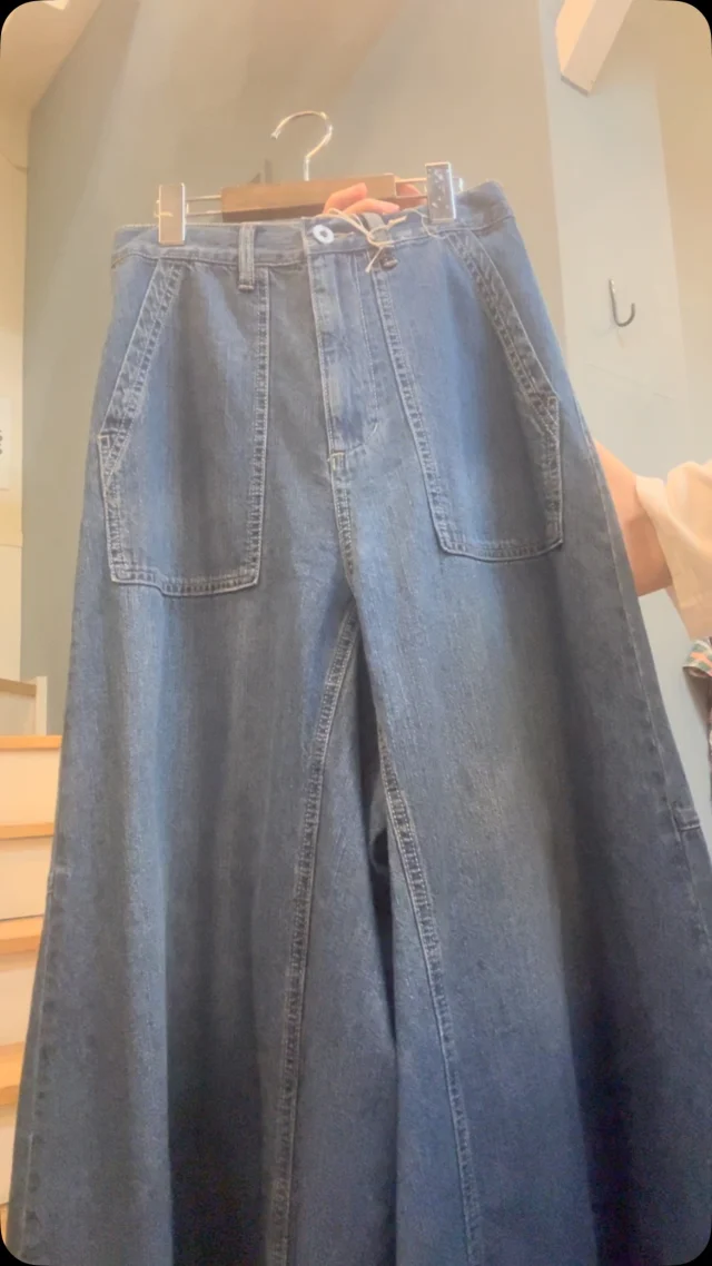 ケレンの新作パンツです。スカート見えするシルエットです。#